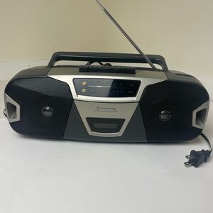 Centurion C839G Portable AM FM Cassette Stereo Boombox Radio AC/DC